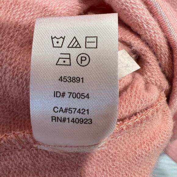 Lou and Grey Womens Size Large Soft Drop Sleeve Sweatshirt Gather Sleeve Pink - Picture 8 of 9